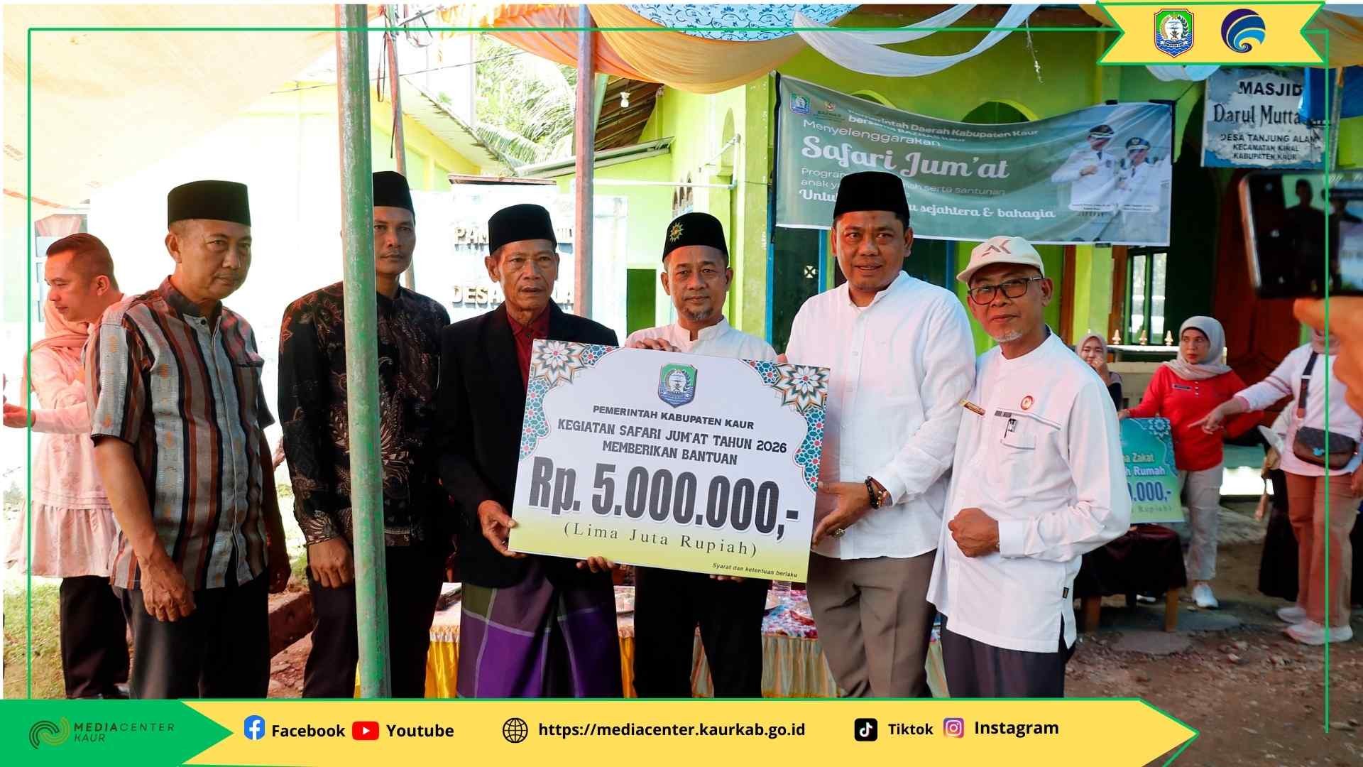 Safari Jumat Perdana 2026, Sekda Sambangi Masjid Darul Muttaqin