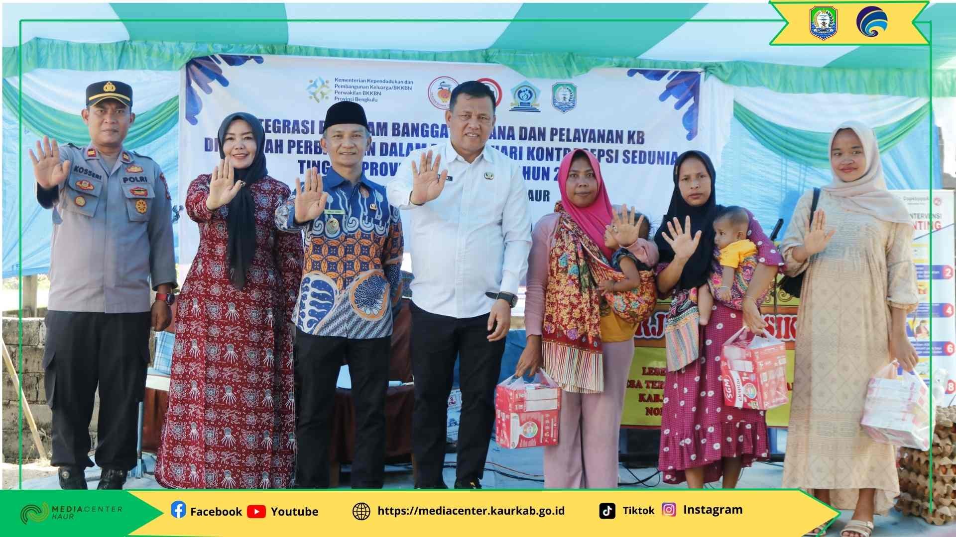 BKKBN Bengkulu Bersama Pemda Kaur Gelar Pelayanan KB dan Pengobatan Gratis di Wilayah Perbatasan