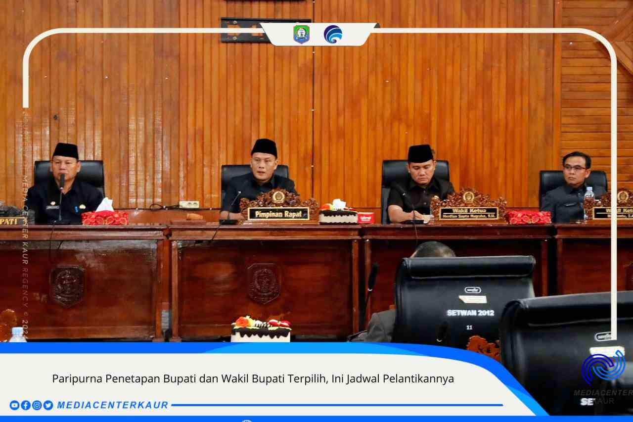 Paripurna Penetapan Bupati dan Wakil Bupati Terpilih, Ini Jadwal Pelantikannya 